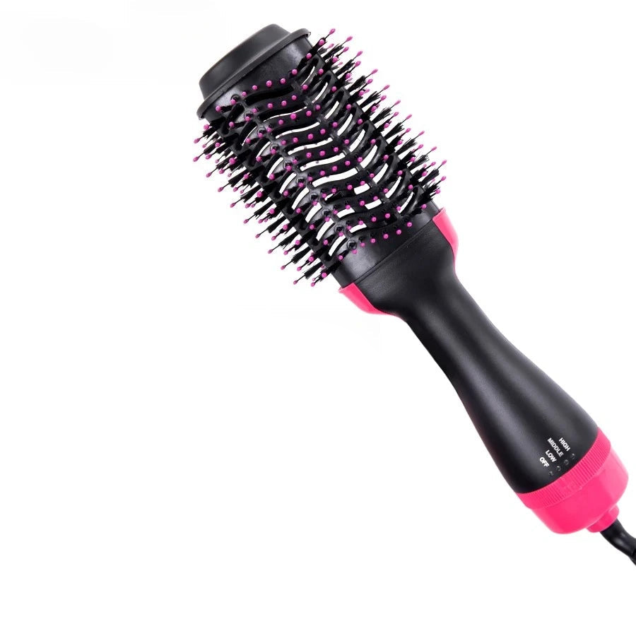 Women Hair Dryer Brush Hair Dryer Straightener Curler Massager 4 In 1 Rapid Warming One Step Volumizer Hot-Air Hair Brushes