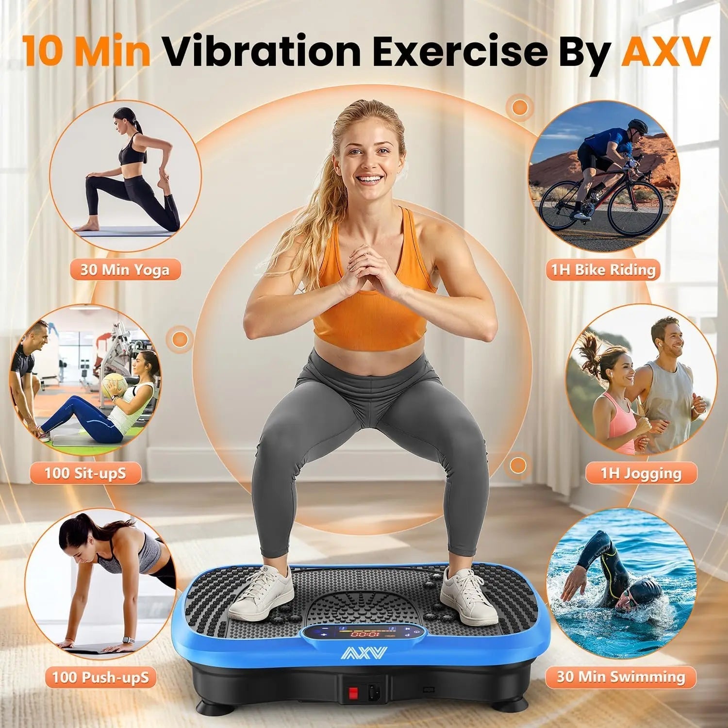 Vibration Plate Fitness Exercise Machine