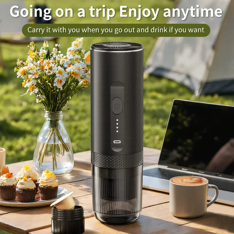 Portable Espresso Machine | Wireless Portable Espresso Capsule Three In One