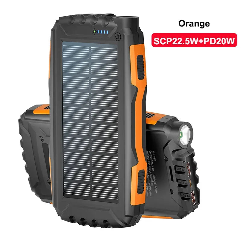 Solar Power Bank Charger | 42800mAh Solar Phone Charger