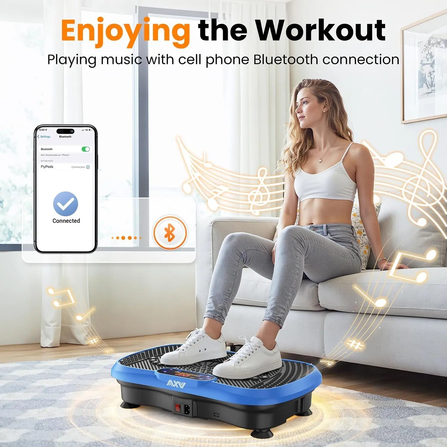 Vibration Plate Fitness Exercise Machine