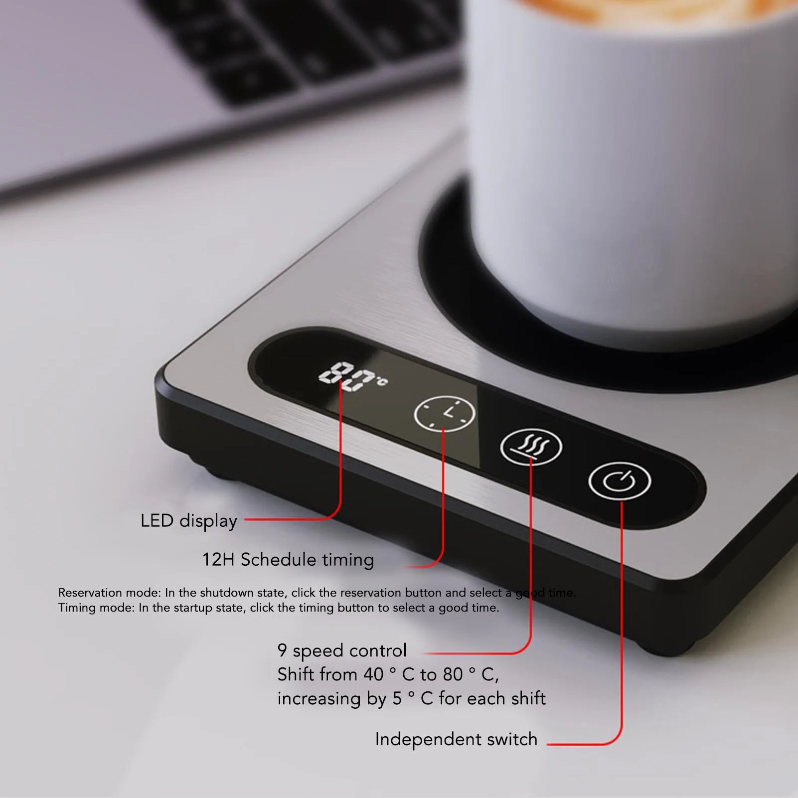 Best Coffee Mug Warmer | Touch Control Coffee Cup Heater