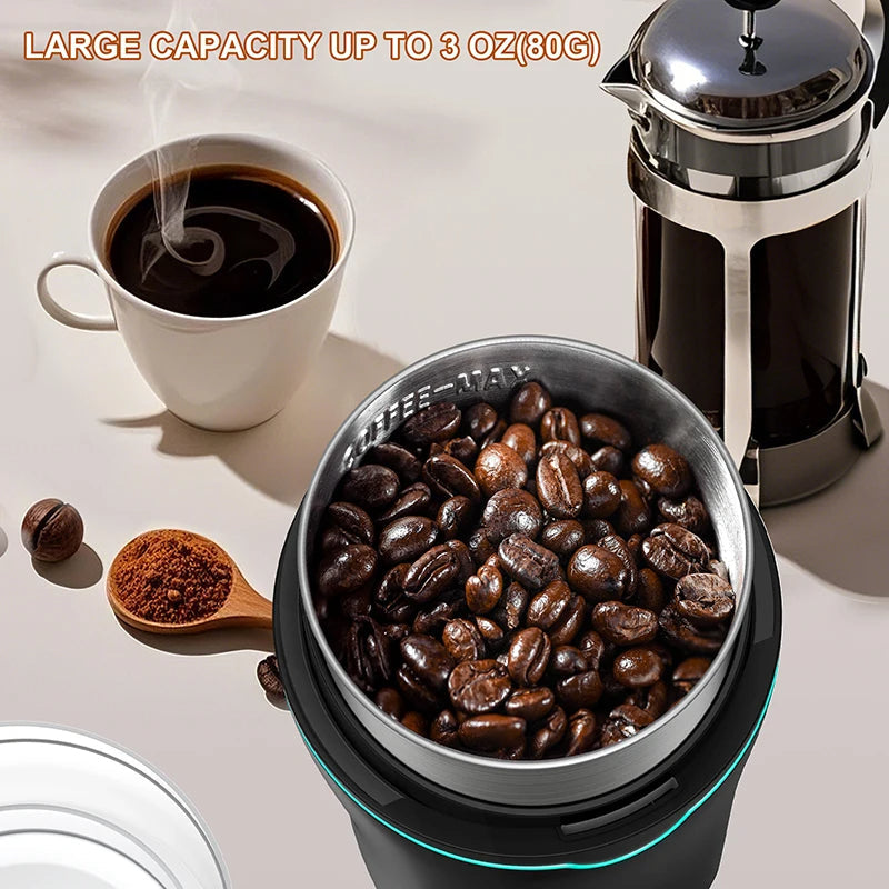 Coffee Bean Grinder | Removable Stainless Steel Cup