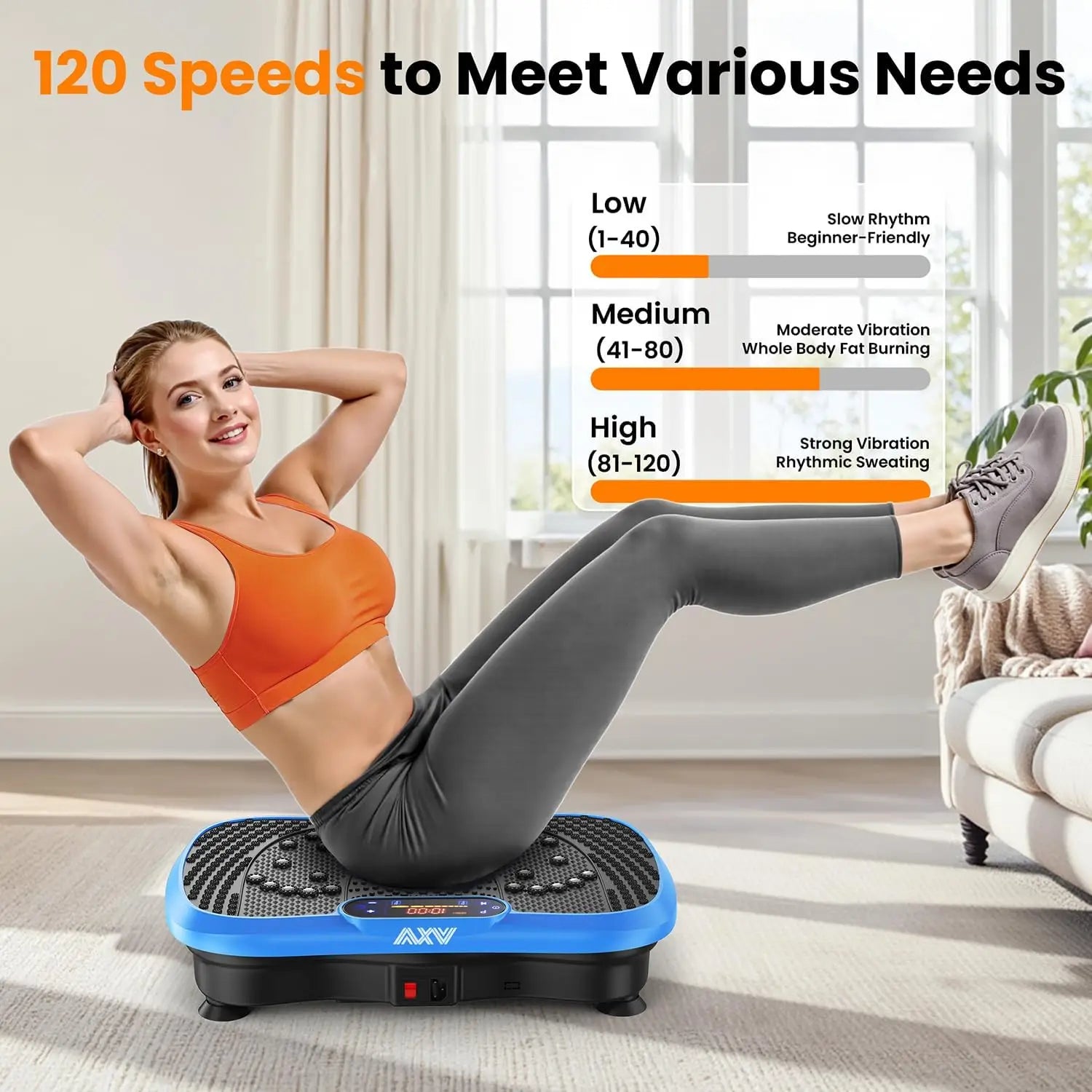 Vibration Plate Fitness Exercise Machine