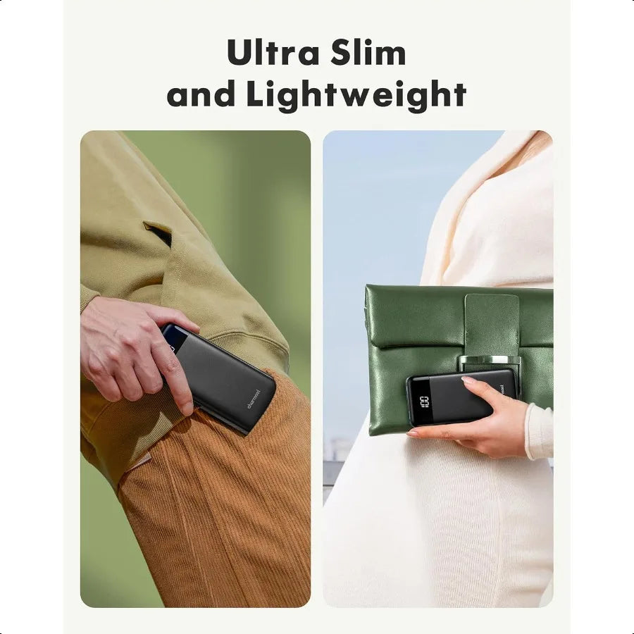 Portable Power Bank with Built in Cables